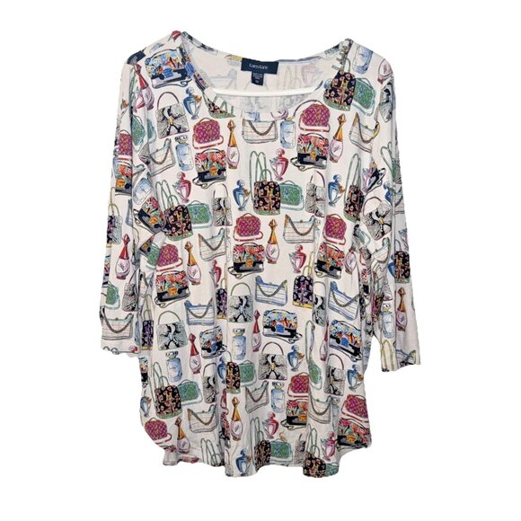 Karen Kane Tops - Karen Kane Blouse Purses / Perfume Pullover Size 1X